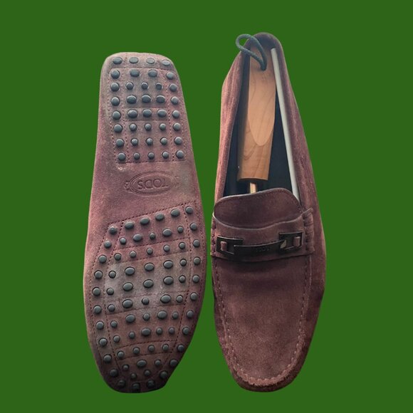 Tod’s Brown Suede Gommino Loafers – Size 13.5 (Made in Italy) - Picture 5 of 5